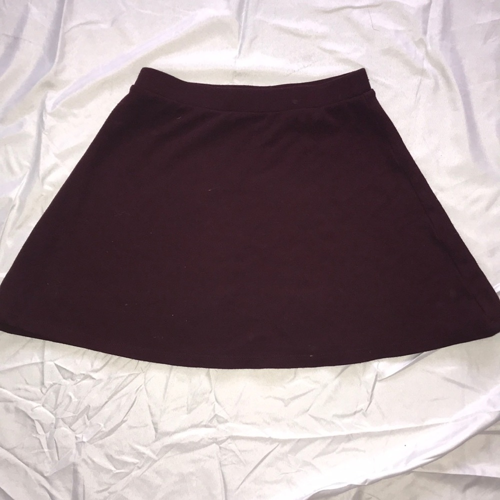 Maroon American Apparel skirt